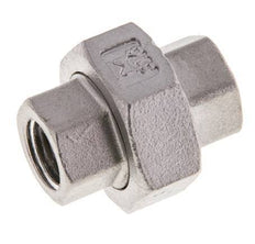 1/4'' NPT acero inoxidable espiga doble 3 piezas con cierre cónico 16 Bar