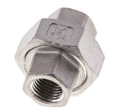 1/4'' NPT acero inoxidable espiga doble 3 piezas con cierre cónico 16 Bar