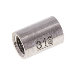 1/8'' NPT Stainless steel Round Socket 16 Bar [2 Pieces]