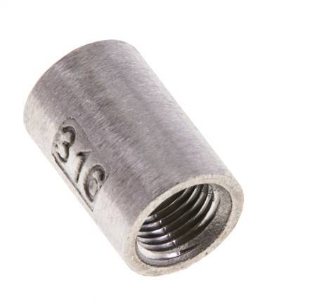 1/8'' NPT Stainless steel Round Socket 16 Bar [2 Pieces]
