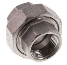 3/4'' NPT acero inoxidable espiga doble 3 piezas con cierre cónico 16 Bar