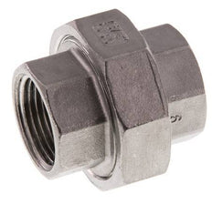3/4'' NPT acero inoxidable espiga doble 3 piezas con cierre cónico 16 Bar