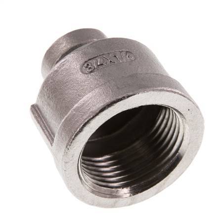 Rp 3/4'' x Rp 1/4'' Barra de acero inoxidable redonda de 16 casquillos