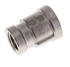 3/8'' NPT x 1/4'' NPT Stainless steel Round Socket 16 Bar [2 Pieces]