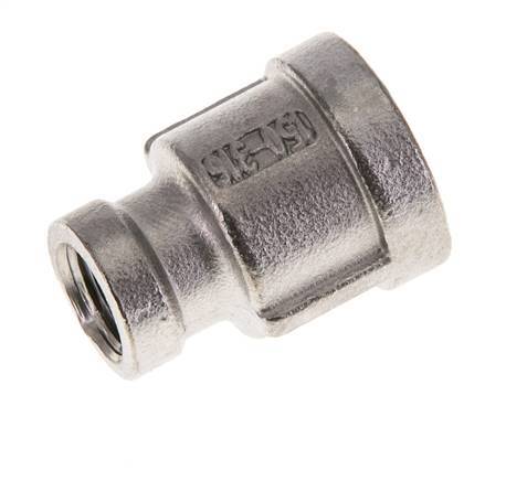 3/8'' NPT x 1/8'' NPT Stainless steel Round Socket 16 Bar [2 Pieces]