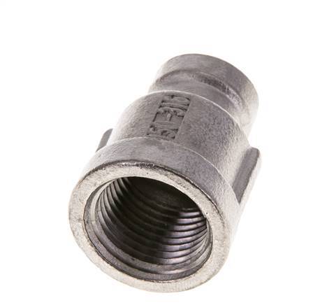 3/8'' NPT x 1/8'' NPT Stainless steel Round Socket 16 Bar [2 Pieces]