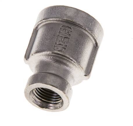 3/8'' NPT x 1/8'' NPT Stainless steel Round Socket 16 Bar [2 Pieces]