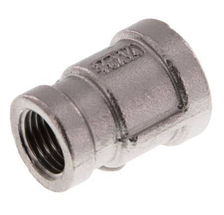 Rp 3/8'' x Rp 1/4'' Stainless steel Round Socket 16 Bar [2 Pieces]