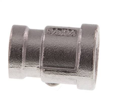 Rp 3/8'' x Rp 1/4'' Stainless steel Round Socket 16 Bar [2 Pieces]