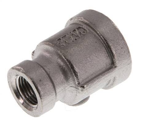 Rp 3/8'' x Rp 1/8'' Stainless steel Round Socket 16 Bar [2 Pieces]
