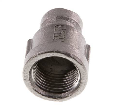 Rp 3/8'' x Rp 1/8'' Stainless steel Round Socket 16 Bar [2 Pieces]