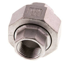 Rp 3/8'' Acero inoxidable Espiga doble 3 piezas con cierre cónico 16 Bar