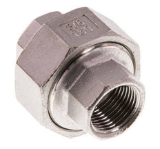 Rp 3/8'' Acero inoxidable Espiga doble 3 piezas con cierre cónico 16 Bar