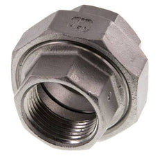 1'' NPT Acero inoxidable Doble Pezón de 3 piezas con sellado cónico 16 Bar