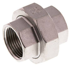 Rp 1'' acero inoxidable espiga doble 3 piezas con cierre cónico 16 Bar