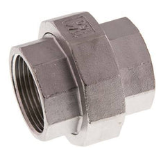Rp 1 1/4'' acero inoxidable espiga doble 3 piezas con cierre cónico 16 Bar