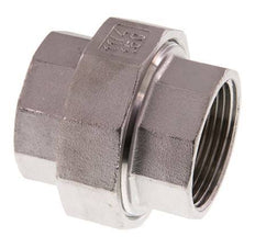 Rp 1 1/4'' acero inoxidable espiga doble 3 piezas con cierre cónico 16 Bar