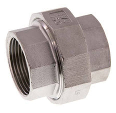 Rp 1 1/4'' acero inoxidable espiga doble 3 piezas con cierre cónico 16 Bar