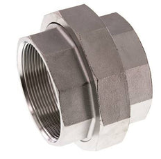 Rp 2 1/2'' acero inoxidable espiga doble 3 piezas con cierre cónico 16 Bar