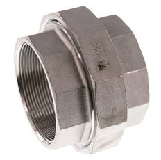 Rp 2 1/2'' acero inoxidable espiga doble 3 piezas con cierre cónico 16 Bar