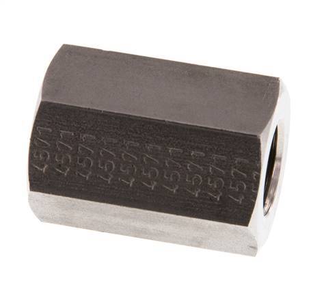 G 1/4'' x G 3/8'' Barra de acero inoxidable de 250 pulgadas - Hidráulica