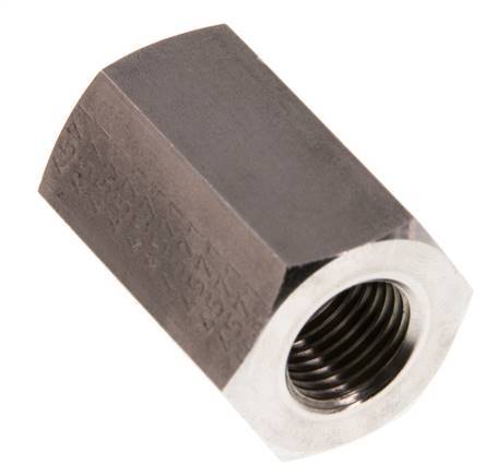 G 1/4'' x G 3/8'' Barra de acero inoxidable de 250 pulgadas - Hidráulica