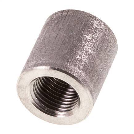 Rp 1/8'' x 14mm Stainless steel Welding Socket 40 Bar DIN 2986 - 17mm [2 Pieces]