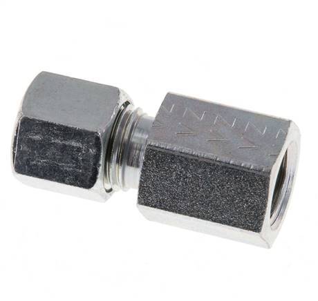 G 1/4'' x 8L Zinc plated Steel Straight Cutting Ring 315 Bar DIN 2353 [2 Pieces]