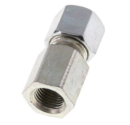 G 1/4'' x 10L Zinc plated Steel Straight Cutting Ring 315 Bar DIN 2353 [2 Pieces]