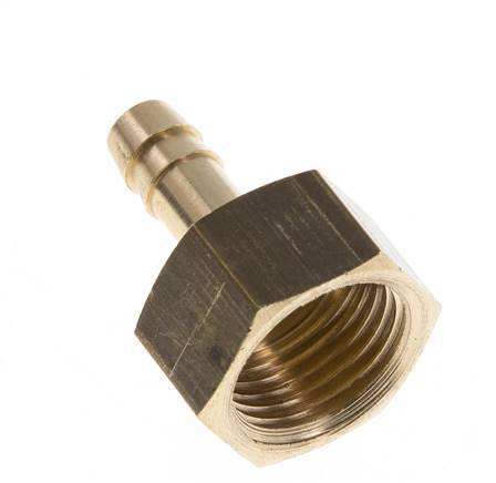 G 1/2'' x 8mm Brass Hose barb 16 Bar [2 Pieces]
