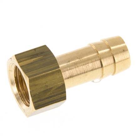 G 1/4'' x 10mm Brass Hose barb 16 Bar [2 Pieces]
