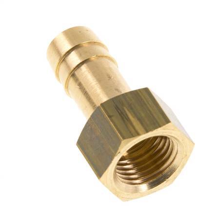 G 1/4'' x 10mm Brass Hose barb 16 Bar [2 Pieces]