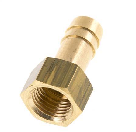 G 1/4'' x 10mm Brass Hose barb 16 Bar [2 Pieces]