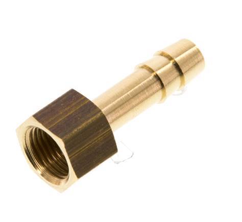 G 1/8'' x 6mm Brass Hose barb 16 Bar [5 Pieces]