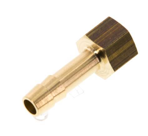 G 1/8'' x 6mm Brass Hose barb 16 Bar [5 Pieces]