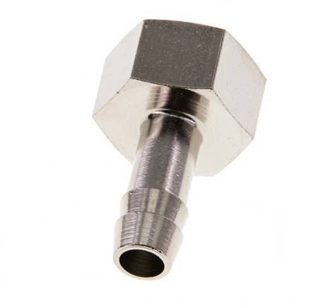 G 3/8'' x 8mm Nickel plated Brass Hose barb 16 Bar [2 Pieces]