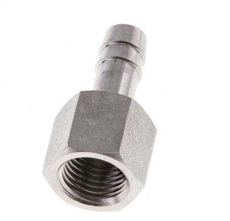 G 1/4'' x 8mm Llave de manguera de acero inoxidable 40 Bar