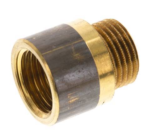G 1/2'' F/M Brass Extension DIN 3523 - 20 mm [2 Pieces]