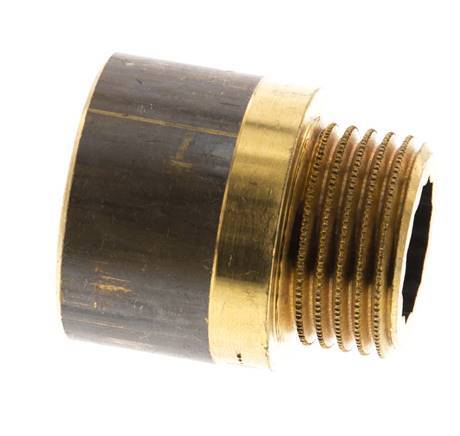G 1/2'' F/M Brass Extension DIN 3523 - 20 mm [2 Pieces]