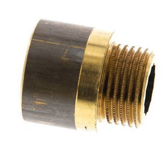G 1/2'' F/M Brass Extension DIN 3523 - 20 mm [2 Pieces]