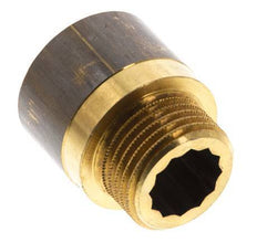 G 1/2'' F/M Brass Extension DIN 3523 - 20 mm [2 Pieces]
