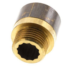 G 1/2'' F/M Brass Extension DIN 3523 - 20 mm [2 Pieces]