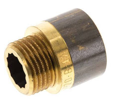 G 1/2'' F/M Brass Extension DIN 3523 - 20 mm [2 Pieces]