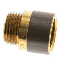 G 1/2'' F/M Brass Extension DIN 3523 - 20 mm [2 Pieces]