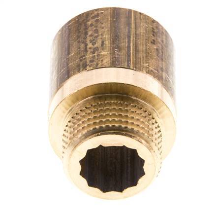 G 1/2'' F/M Extensión de latón DIN 3523 - 25 mm [2 Piezas]