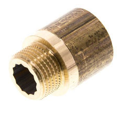 G 1/2'' F/M Extensión de latón DIN 3523 - 25 mm [2 Piezas]