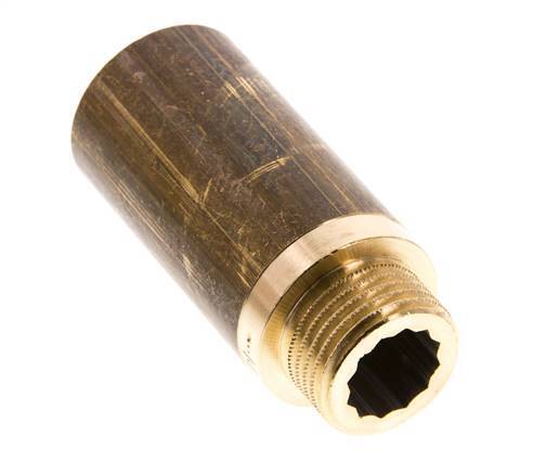G 1/2'' F/M Extensión de latón DIN 3523 - 50 mm