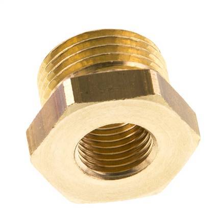 G 1/4'' x G 1/2'' F/M Brass Reducing Ring 16 Bar [5 Pieces]
