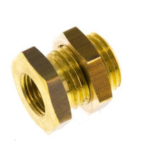 G 1/8'' x G 1/4'' F/M Brass Bulkhead Fitting 16 Bar [2 Pieces]