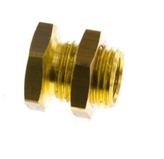 G 1/8'' x G 1/4'' F/M Brass Bulkhead Fitting 16 Bar [2 Pieces]